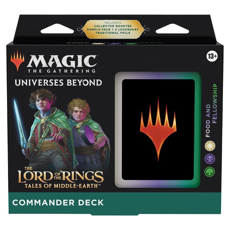 FÖRKÖP [Early Sales]: Magic, The Lord of the Rings: Tales of Middle-earth, Commander Deck: Food and Fellowship (White/Blue/Green) (16:e juni 2023)
