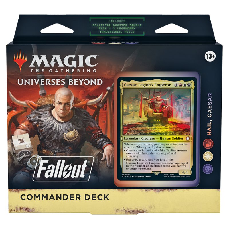 Magic, Universes Beyond: Fallout, Commander Deck: Hail Caesar (Red/White/Black)