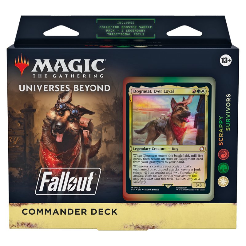 Magic, Universes Beyond: Fallout, Commander Deck: The Scrappy Survivors (Red/Green/White)