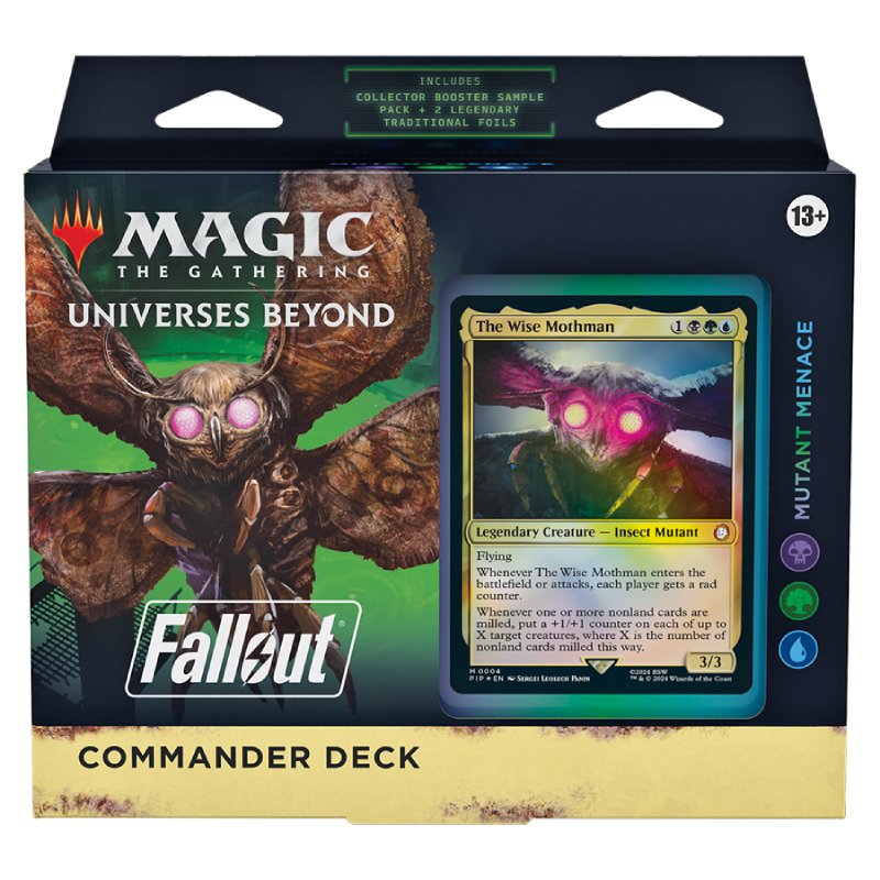 Magic, Universes Beyond: Fallout, Commander Deck: The Mutant Menace (Black/Green/Blue)
