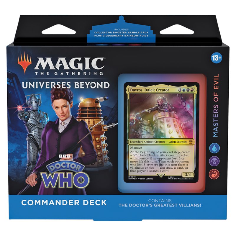 Magic, Universes Beyond: Doctor Who, Commander Deck: Masters of Evil (Blue/Black/Red)