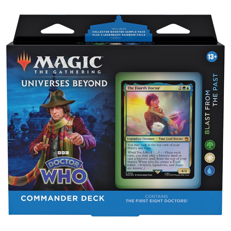 Magic, Universes Beyond: Doctor Who, Commander Deck: Blast from the Past (Green/White/Blue)
