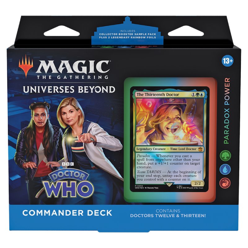 Magic, Universes Beyond: Doctor Who, Commander Deck: Paradox Power (Green/Blue/Red)