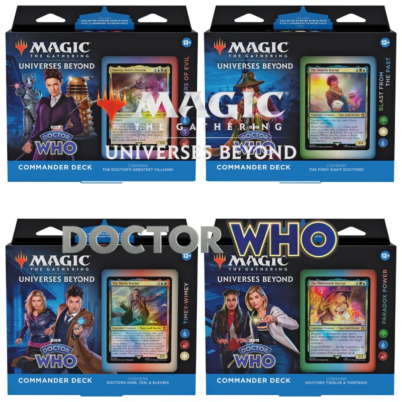 Magic, Universes Beyond: Doctor Who, Commander Deck x 4