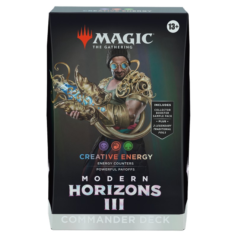 FÖRKÖP: Magic, Modern Horizons 3, Commander Deck: Creative Energy [Black, Red, Green] (Preliminär release 14:e juni 2024)