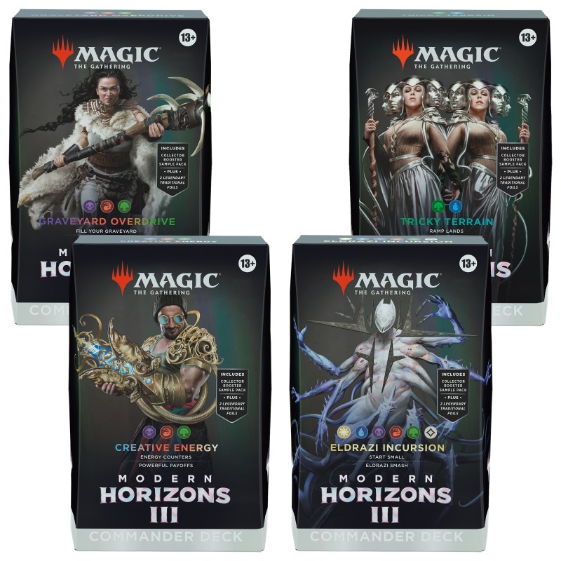 Magic, Modern Horizons 3, Commander Deck: Bundle - Includes All 4 Decks