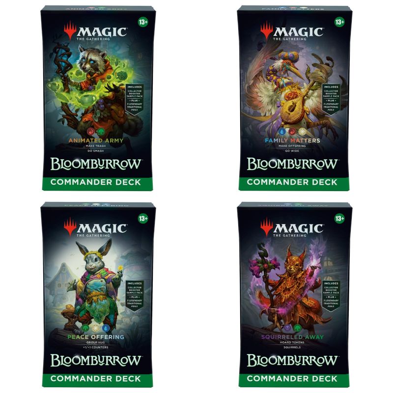 Magic, Bloomburrow, Commander Deck: Bundle - Includes All 4 Decks