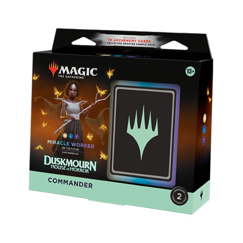 PRE-BUY [Early Sales]: Magic, Duskmourn: House of Horror, Commander Deck: Miracle Worker [White/Blue/Black] (Preliminary release September 20:th 2024)