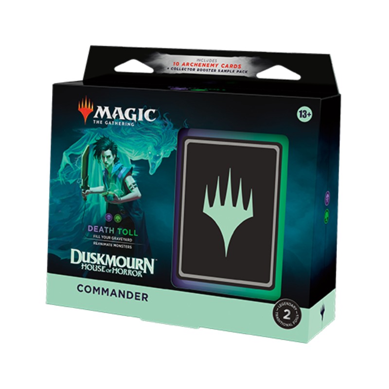 FÖRKÖP [Early Sales]: Magic, Duskmourn: House of Horror, Commander Deck: Death Toll [Black/Green] (Preliminär release 20:e september 2024)