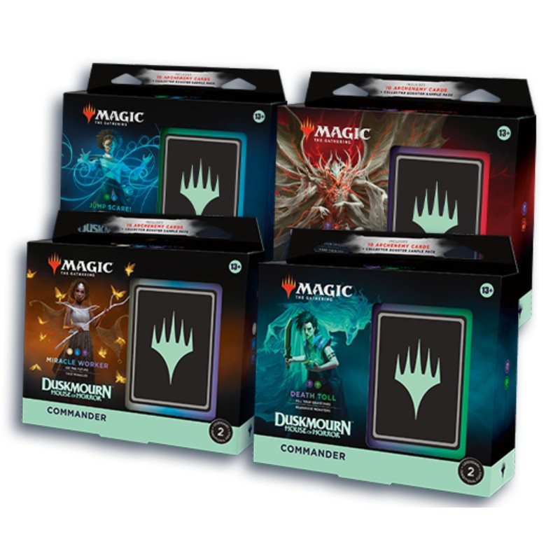 FÖRKÖP [Early Sales]: Magic, Duskmourn: House of Horror, Commander Deck x 4 (Preliminär release 20:e september 2024)