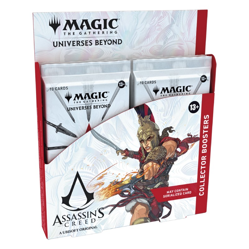 FÖRKÖP: Magic, Universes Beyond: Assassin’s Creed, Collector Booster Display (Preliminär release 5:e juli 2024)
