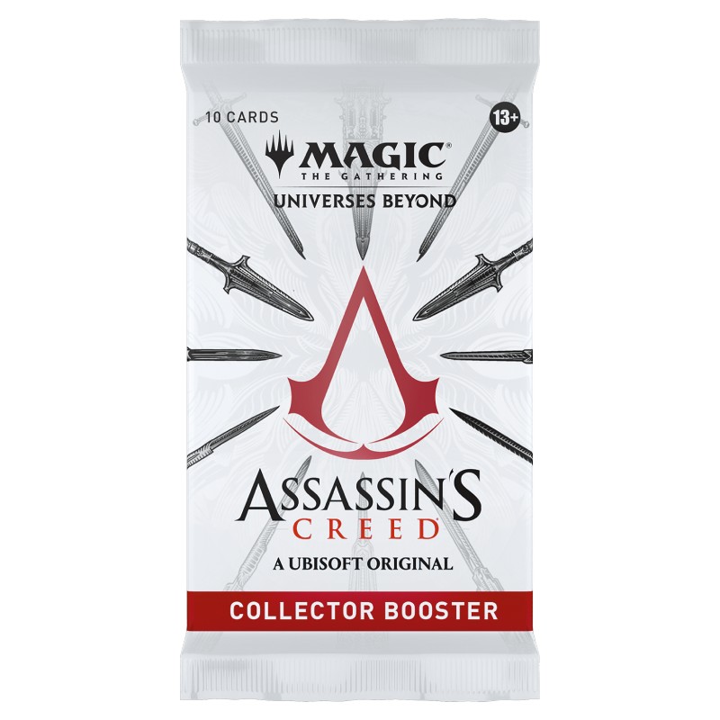 FÖRKÖP: Magic, Universes Beyond: Assassin’s Creed, 1 Collector Booster (Preliminär release 5:e juli 2024)