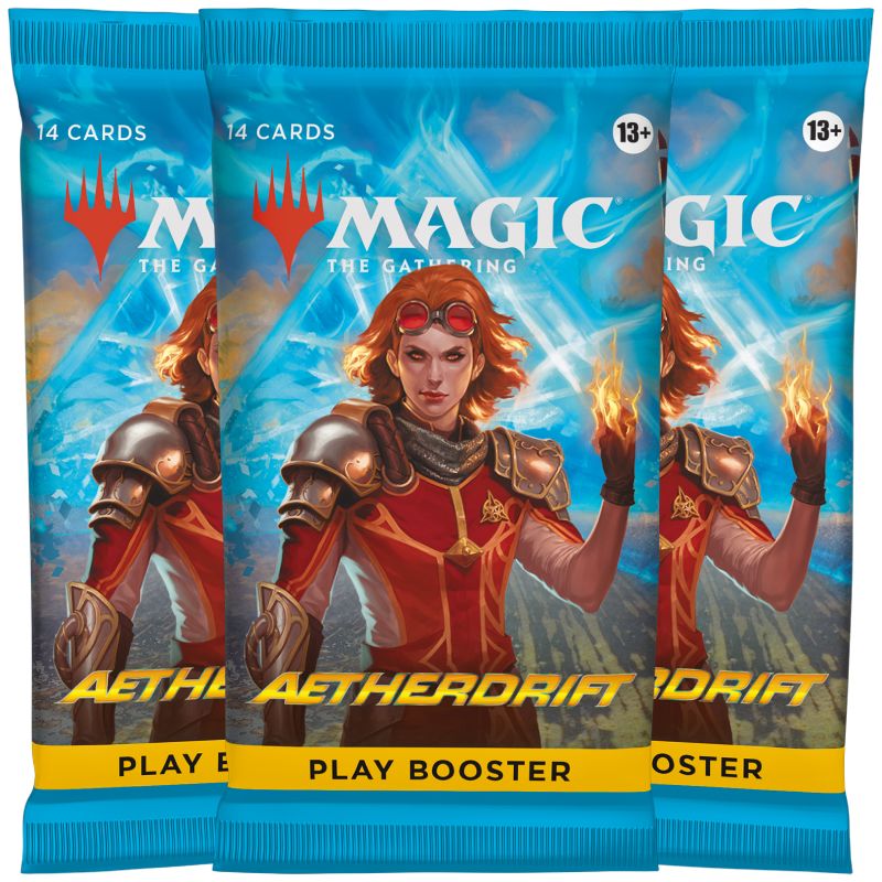 FÖRKÖP [Early Sales]: Magic, Aetherdrift, 3 PLAY Booster (Preliminär release 7:e februari 2025)