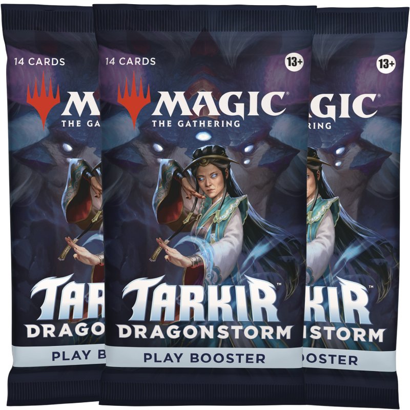 FÖRKÖP [Early Sales]: Magic, Tarkir: Dragonstorm, 3 PLAY Booster (Preliminär release 4 / 11:e april 2025 läs beskrivning)