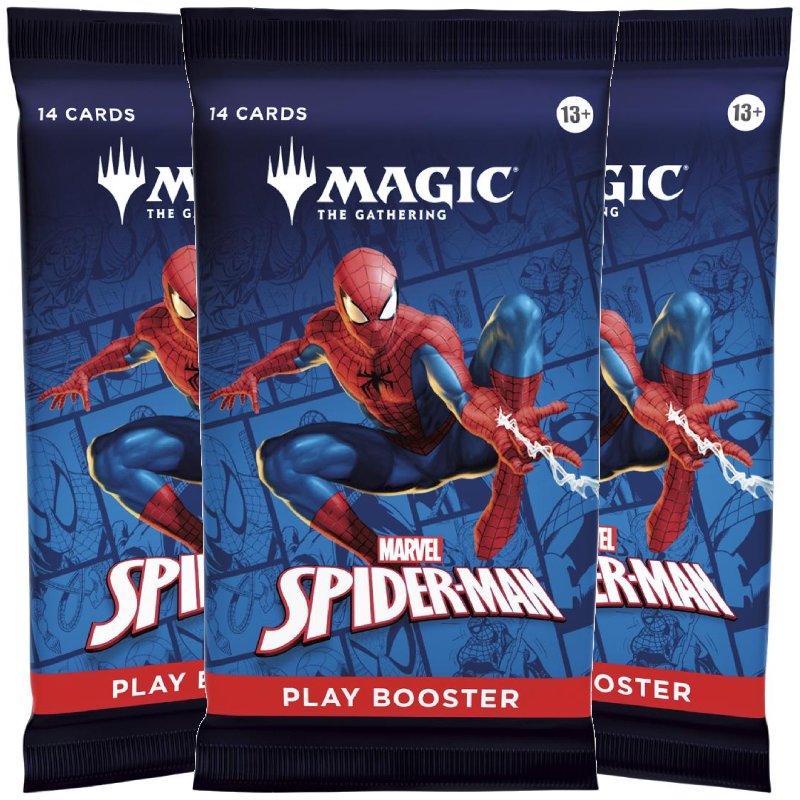 PRE-BUY: Magic, Marvel’s Spider-Man, 3 PLAY Booster (Preliminary release September 19 | Sep 26 2025 read descripion)