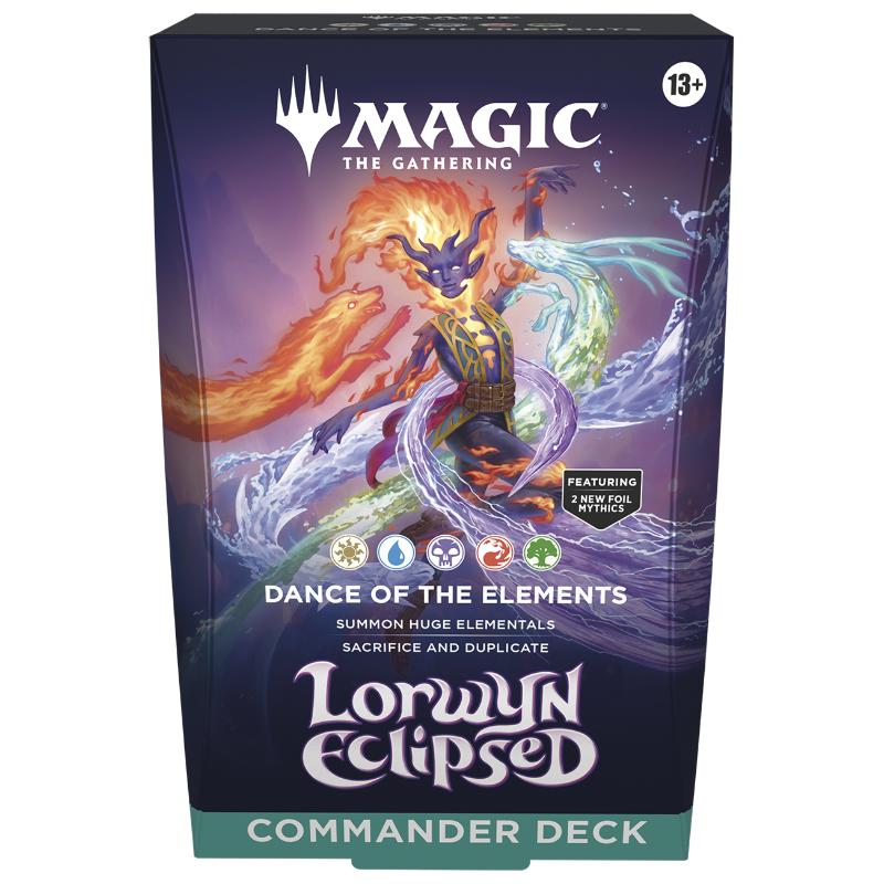 FÖRKÖP: Magic, Lorwyn Eclipsed, Commander Deck: Dance of the elements [5 color] (Preliminär release 16/1 | 23/1 2026 läs beskrivning)
