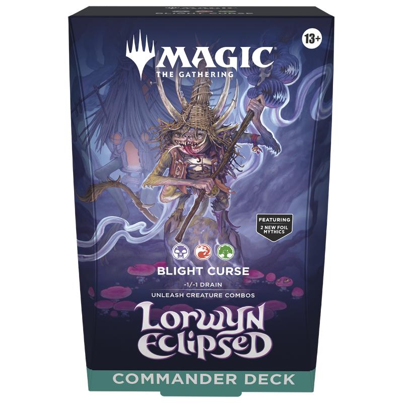 FÖRKÖP: Magic, Lorwyn Eclipsed, Commander Deck: Blight Curse [Black/Red/Green] (Preliminär release 16/1 | 23/1 2026 läs beskrivning)