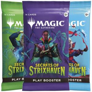 FÖRKÖP: Magic, Secrets of Strixhaven 3 Play Boosters (Preliminär release 17/4 | 24/4 2026 läs beskrivning)