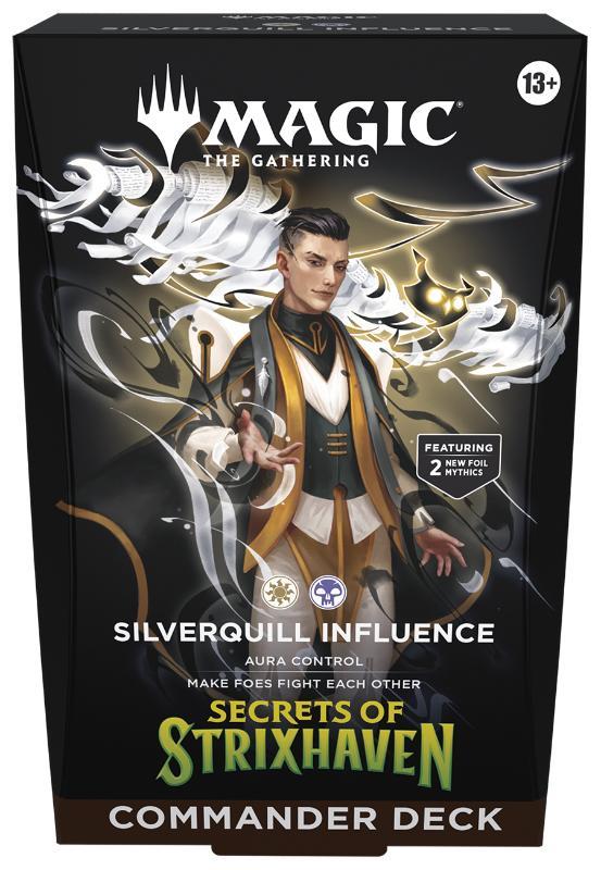FÖRKÖP: Magic, Secrets of Strixhaven Commander Deck - Silverquill Influence (Preliminär release 17/4 | 24/4 2026 läs beskrivning)