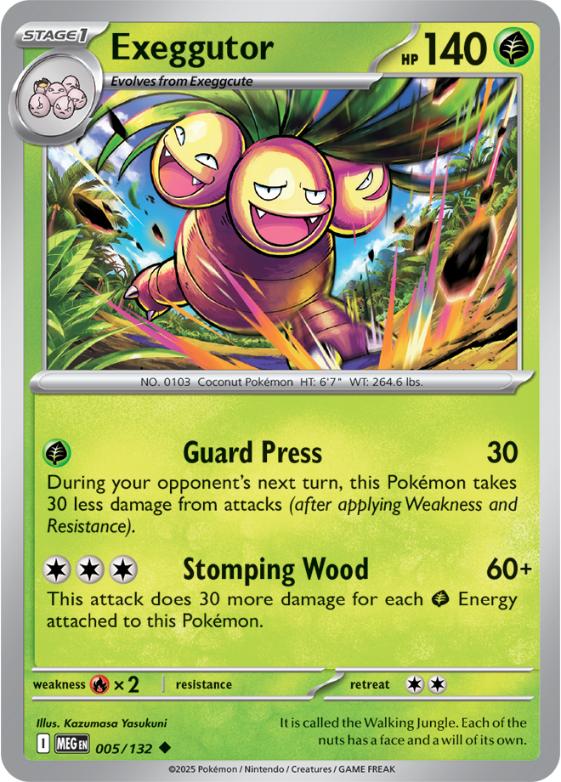 ME01 - Mega Evolutions - 005/132 - Exeggutor - Uncommon