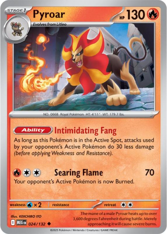 ME01 - Mega Evolutions - 024/132 - Pyroar - Uncommon