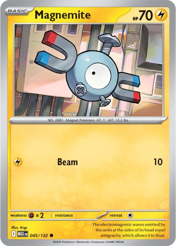 ME01 - Mega Evolutions - 045/132 - Magnemite - Common