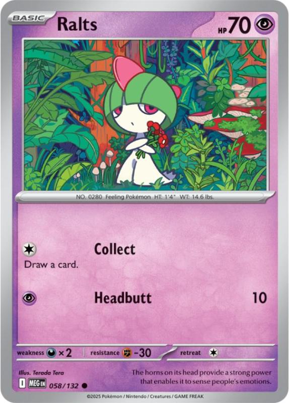 ME01 - Mega Evolutions - 058/132 - Ralts - Common