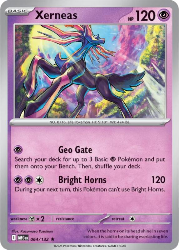 ME01 - Mega Evolutions - 064/132 - Xerneas - Rare