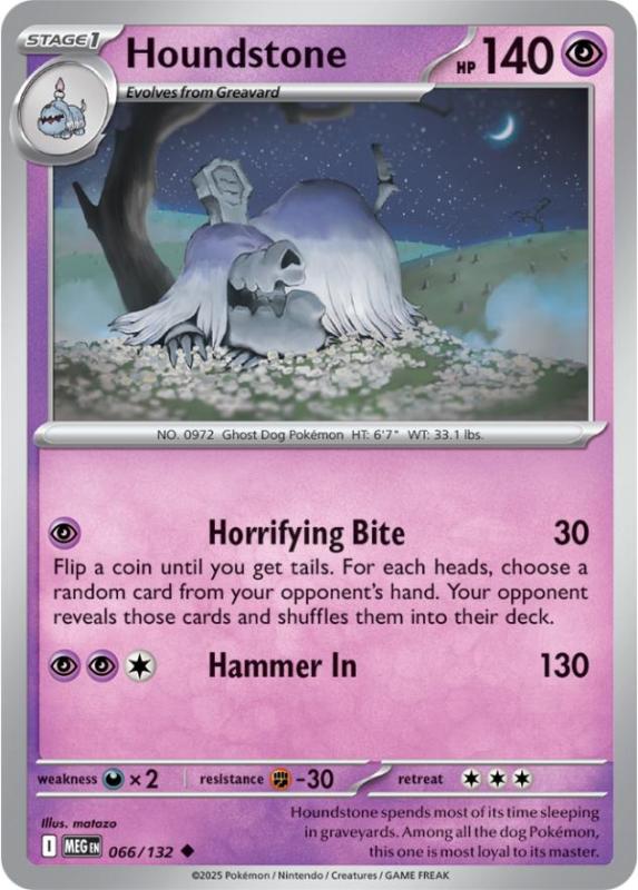 ME01 - Mega Evolutions - 066/132 - Houndstone - Uncommon