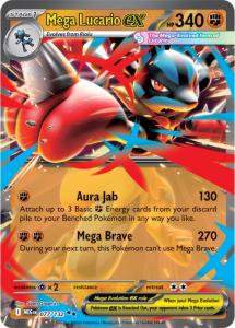 ME01 - Mega Evolutions - 077/132 - Mega Lucario ex - Double Rare