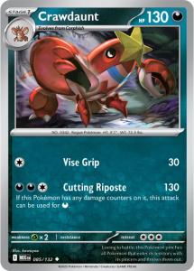 ME01 - Mega Evolutions - 085/132 - Crawdaunt - Uncommon