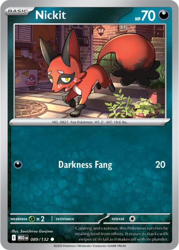 ME01 - Mega Evolutions - 089/132 - Nickit - Common