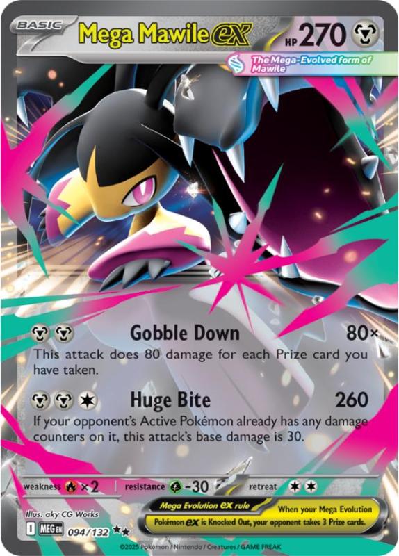 ME01 - Mega Evolutions - 094/132 - Mega Mawile ex - Double Rare
