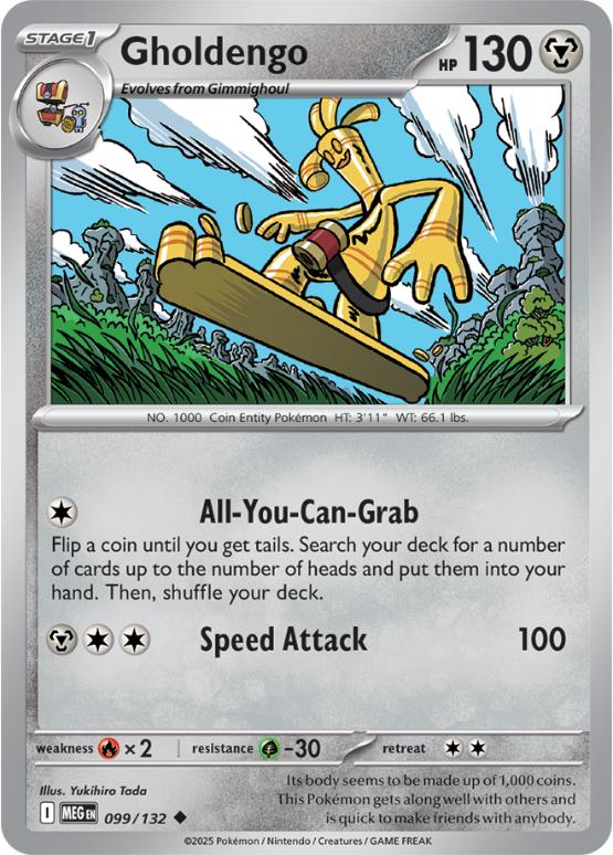 ME01 - Mega Evolutions - 099/132 - Gholdengo - Uncommon