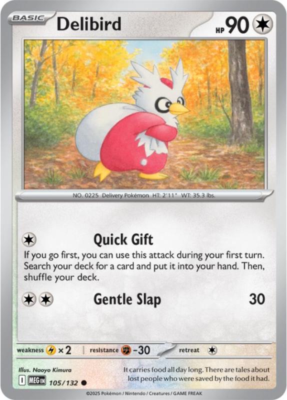 ME01 - Mega Evolutions - 105/132 - Delibird - Common