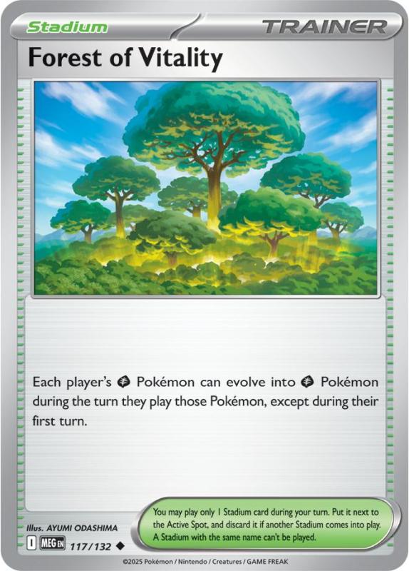 ME01 - Mega Evolutions - 117/132 - Forest of Vitality - Uncommon