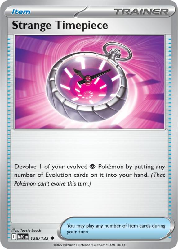 ME01 - Mega Evolutions - 128/132 - Strange Timepiece - Uncommon