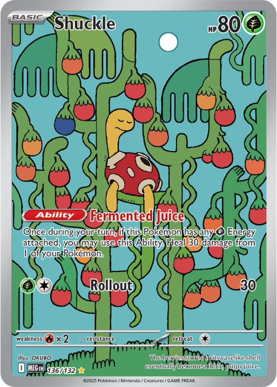 ME01 - Mega Evolutions - 136/132 - Shuckle - Illustration Rare