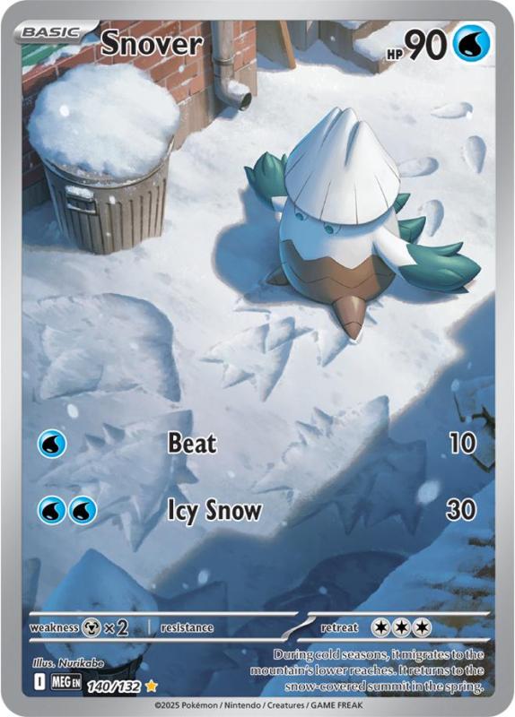 ME01 - Mega Evolutions - 140/132 - Snover - Illustration Rare
