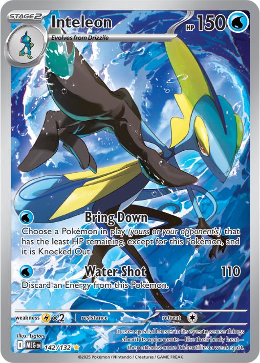 ME01 - Mega Evolutions - 142/132 - Inteleon - Illustration Rare