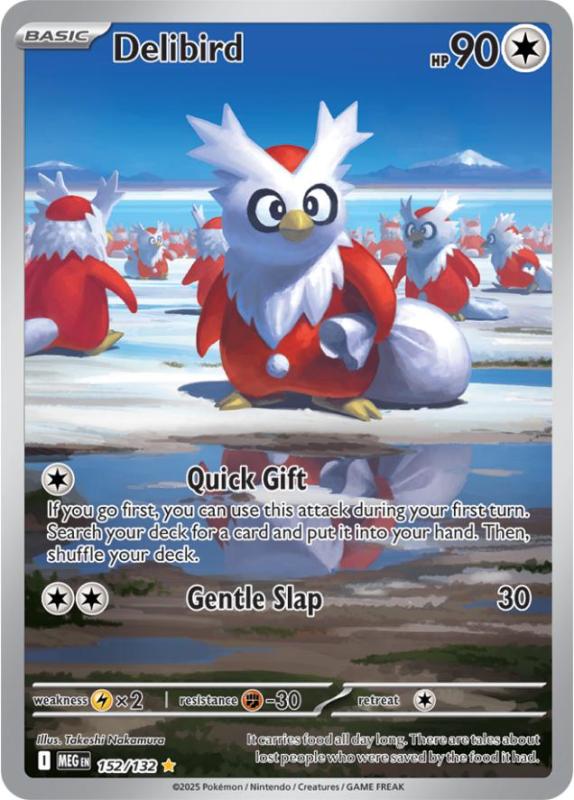 ME01 - Mega Evolutions - 152/132 - Delibird - Illustration Rare