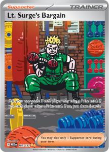 ME01 - Mega Evolutions - 185/132 - Lt. Surge’s Bargain - Special Illustration Rare