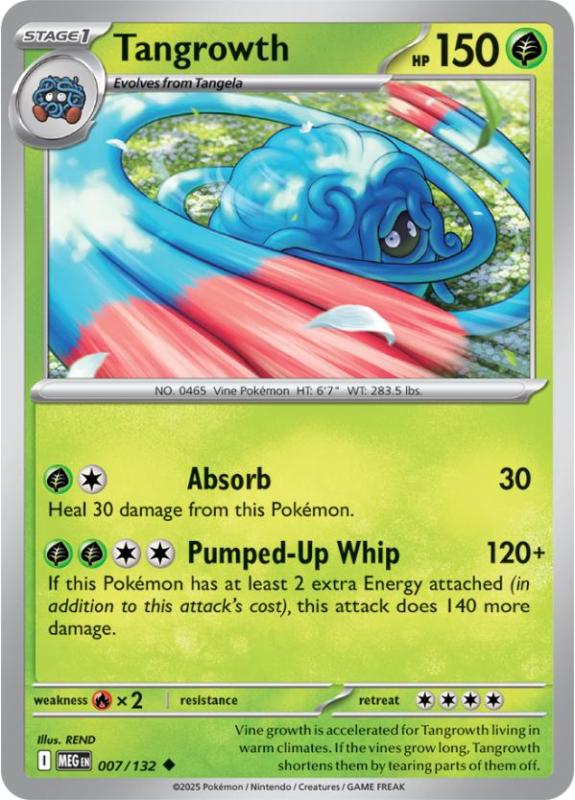 ME01 - Mega Evolutions - 007/132 - Tangrowth - Uncommon Reverse