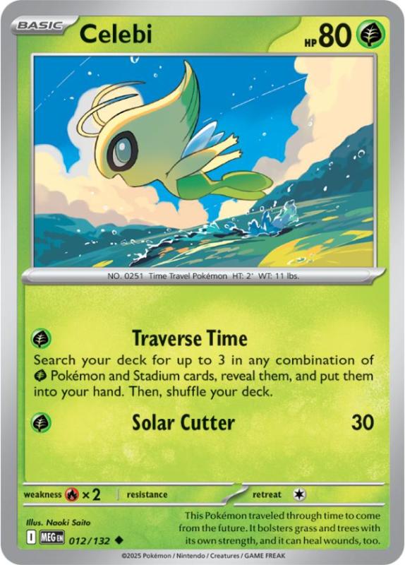 ME01 - Mega Evolutions - 012/132 - Celebi - Uncommon Reverse