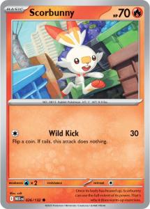 ME01 - Mega Evolutions - 026/132 - Scorbunny - Common Reverse