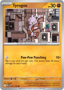 ME01 - Mega Evolutions - 071/132 - Tyrogue - Common Reverse