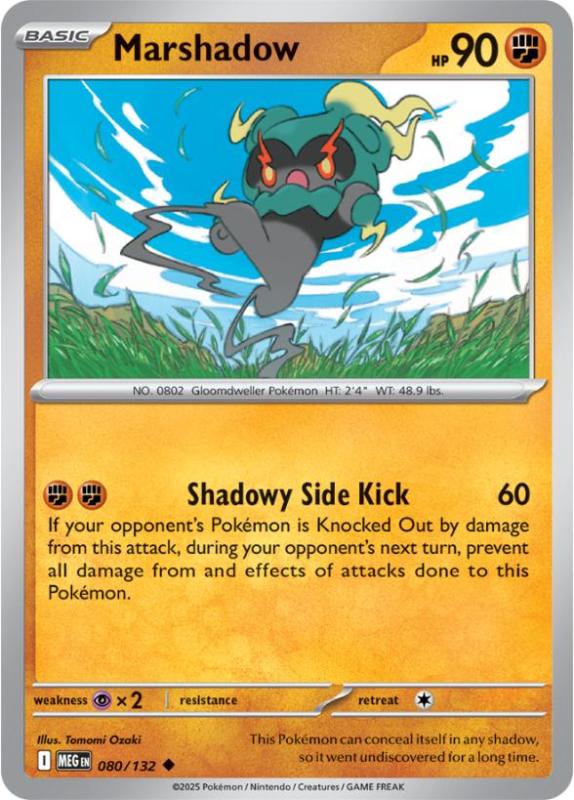 ME01 - Mega Evolutions - 080/132 - Marshadow - Uncommon Reverse