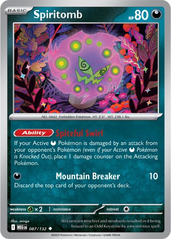 ME01 - Mega Evolutions - 087/132 - Spiritomb - Uncommon Reverse