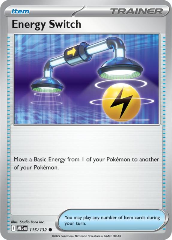 ME01 - Mega Evolutions - 115/132 - Energy Switch - Common Reverse