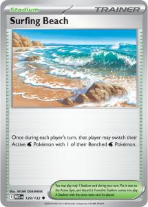 ME01 - Mega Evolutions - 129/132 - Surfing Beach - Uncommon Reverse